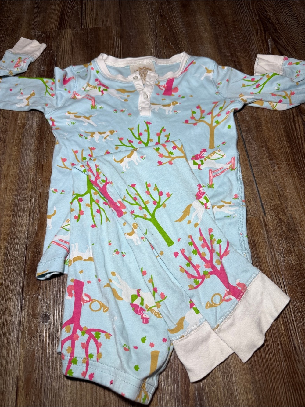TBBC The Beaufort Bonnet Company Pima Cotton Pajamas Size 5